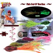 Leurre jig Tera Squid - 100g / White Glow - X-paragon